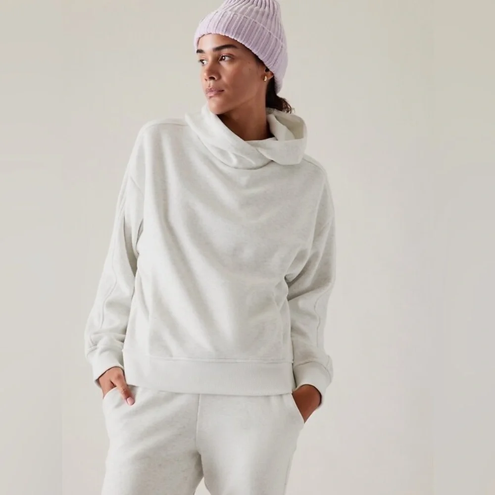 ATHLETA Cozy Karma twist neck Hoodie Sweatshirt #792003 - Picture 1 of 11